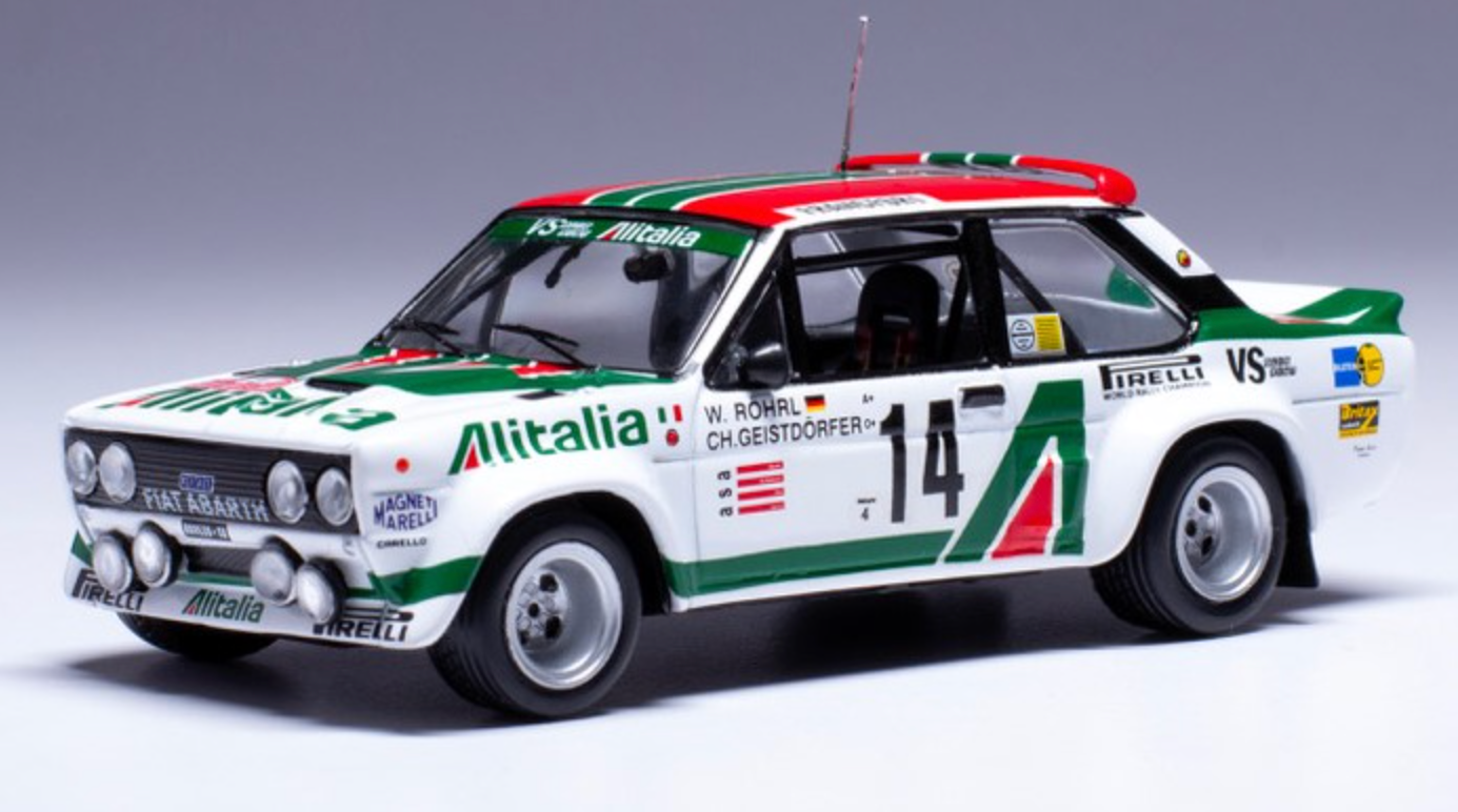 IXO MODELS Fiat 131 Abarth #14 Rally Monte Carlo 1979 | Rohrl/Geistdorfer 1:43