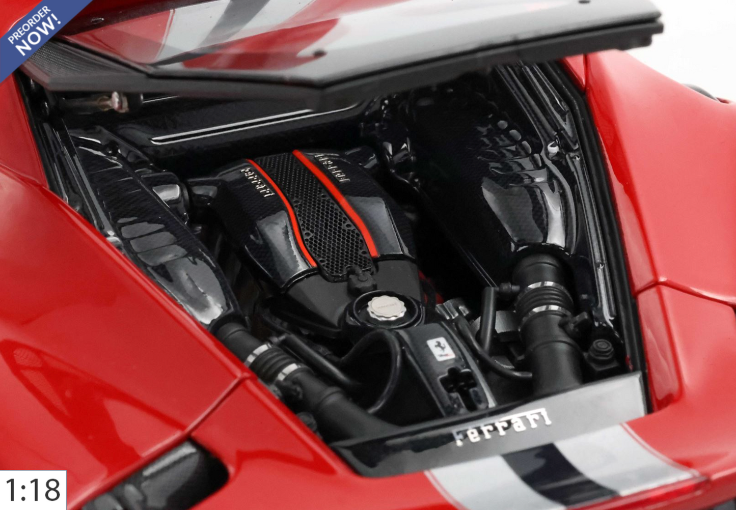 BBR 1:18 Ferrari 488 Pista Rosso Corsa | Full Open - PRE ORDER