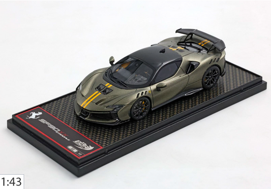 BBR 1:43 Ferrari SF90 XX Stradale | Verde Masoni w/ Gold Stripes #11/50