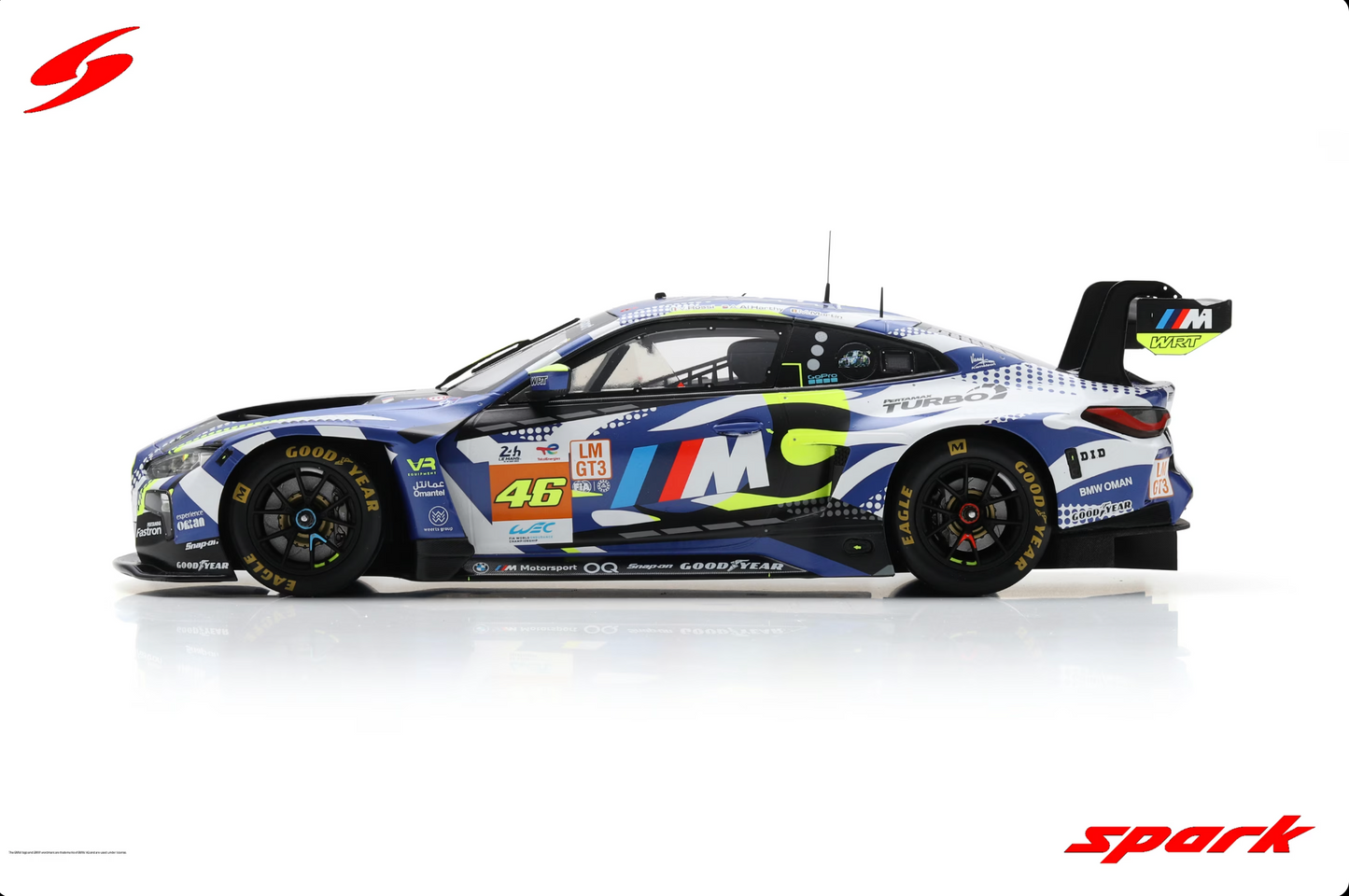 SPARK BMW M4 GT3 #46 Team WRT 24h Le Mans 2024 Valentino Rossi/Al Harthy/Martin | 1:18