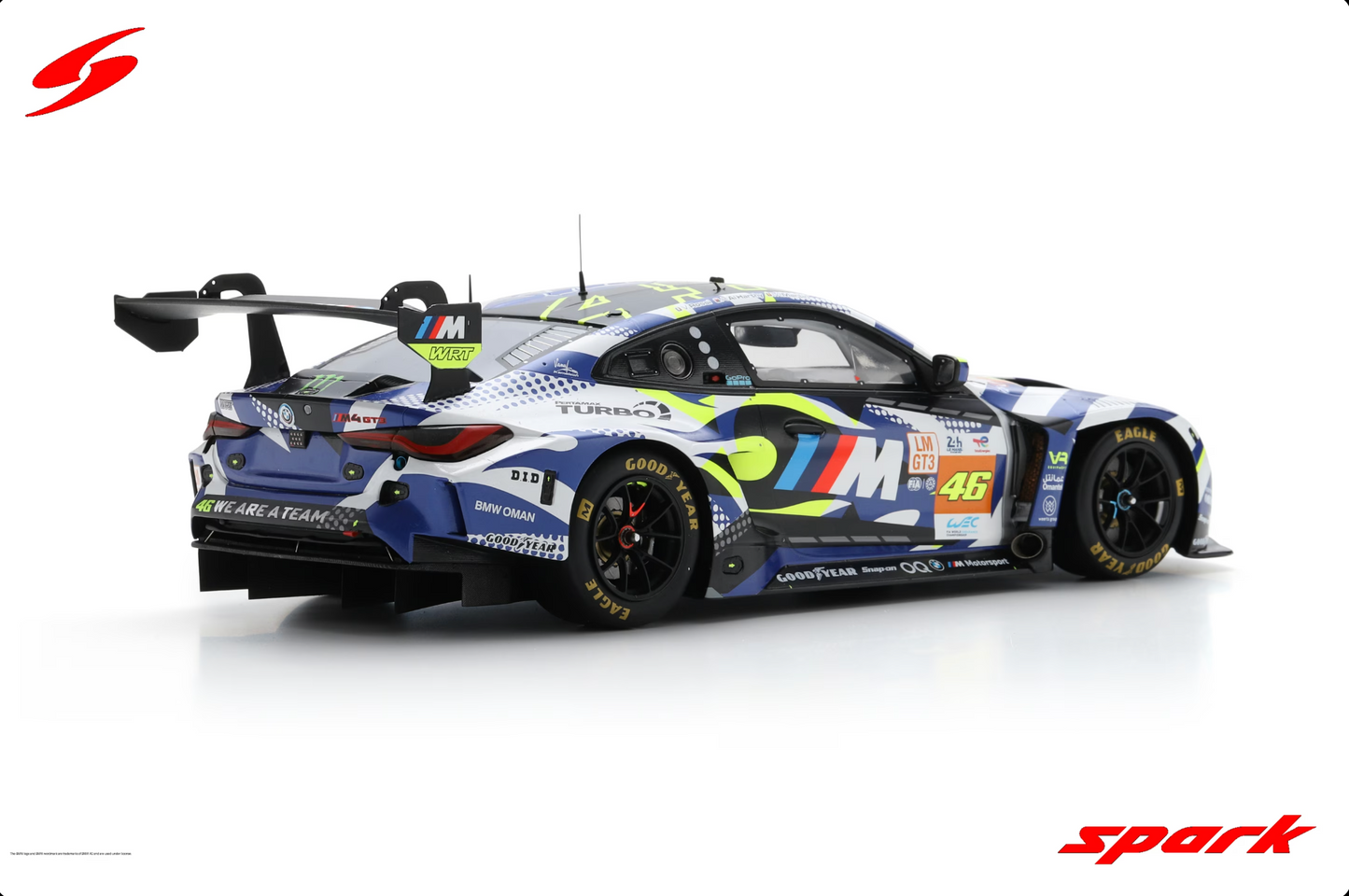 SPARK BMW M4 GT3 #46 Team WRT 24h Le Mans 2024 Valentino Rossi/Al Harthy/Martin | 1:18
