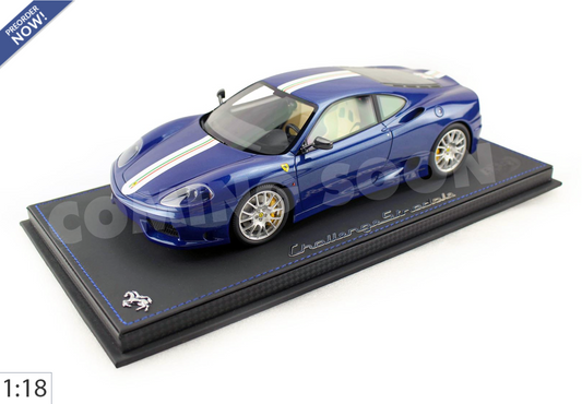 BBR 1:18 Ferrari 360 Challenge Stradale | Blue Tour de France - PRE ORDER