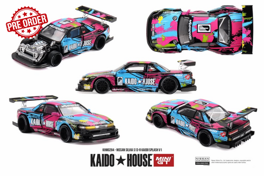 MINI GT Nissan Silvia (S13) Kaido Splash 1991 | KHMG284 Kaido House - PRE ORDER