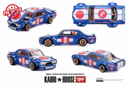 MINI GT Nissan Skyline GT-R #0 1969 | KHMG287 Kaido House - PRE ORDER