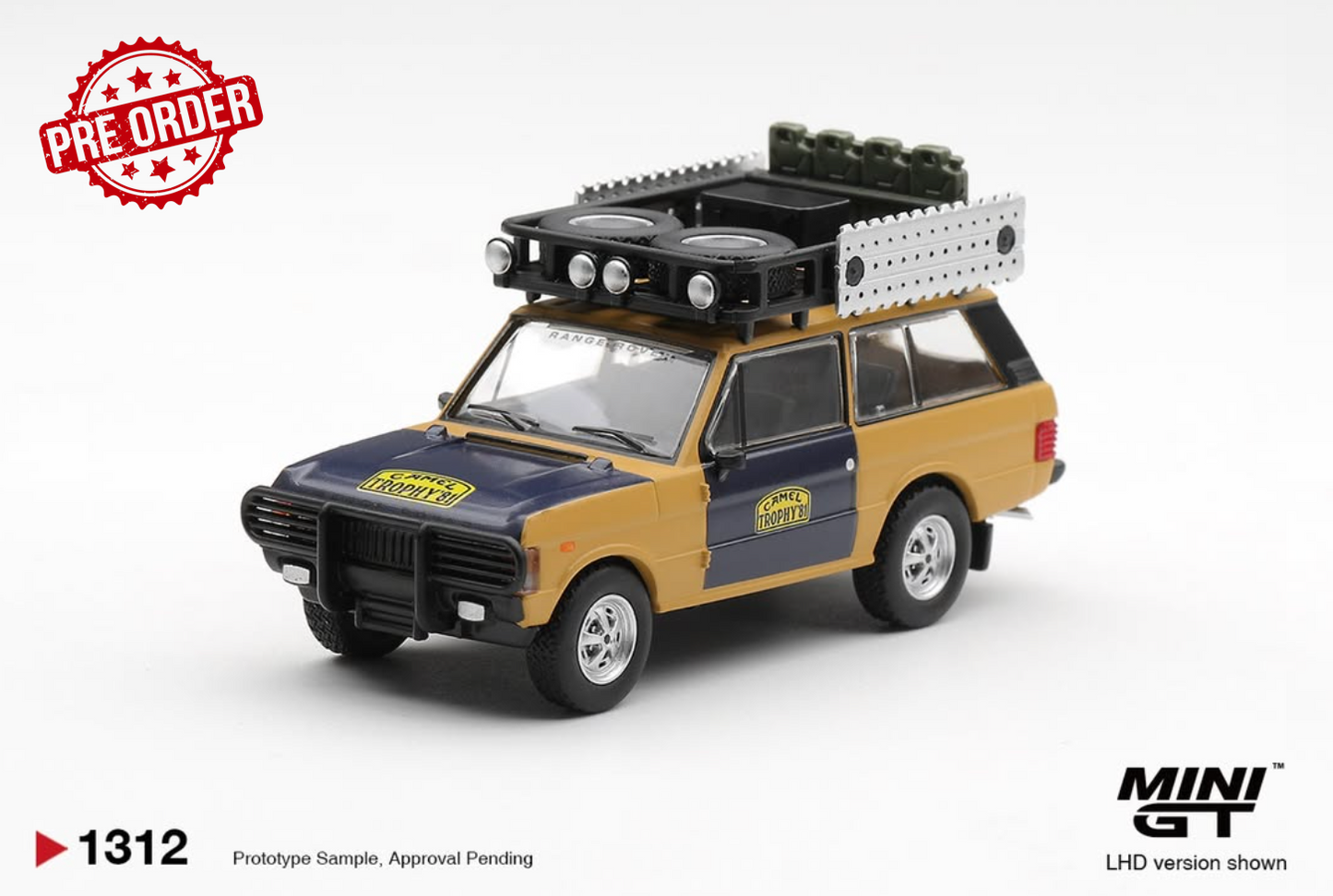 MINI GT Range Rover 1981 Camel Trophy Sumatra H. Fischer & W. Bays  | 1312 - PRE ORDER