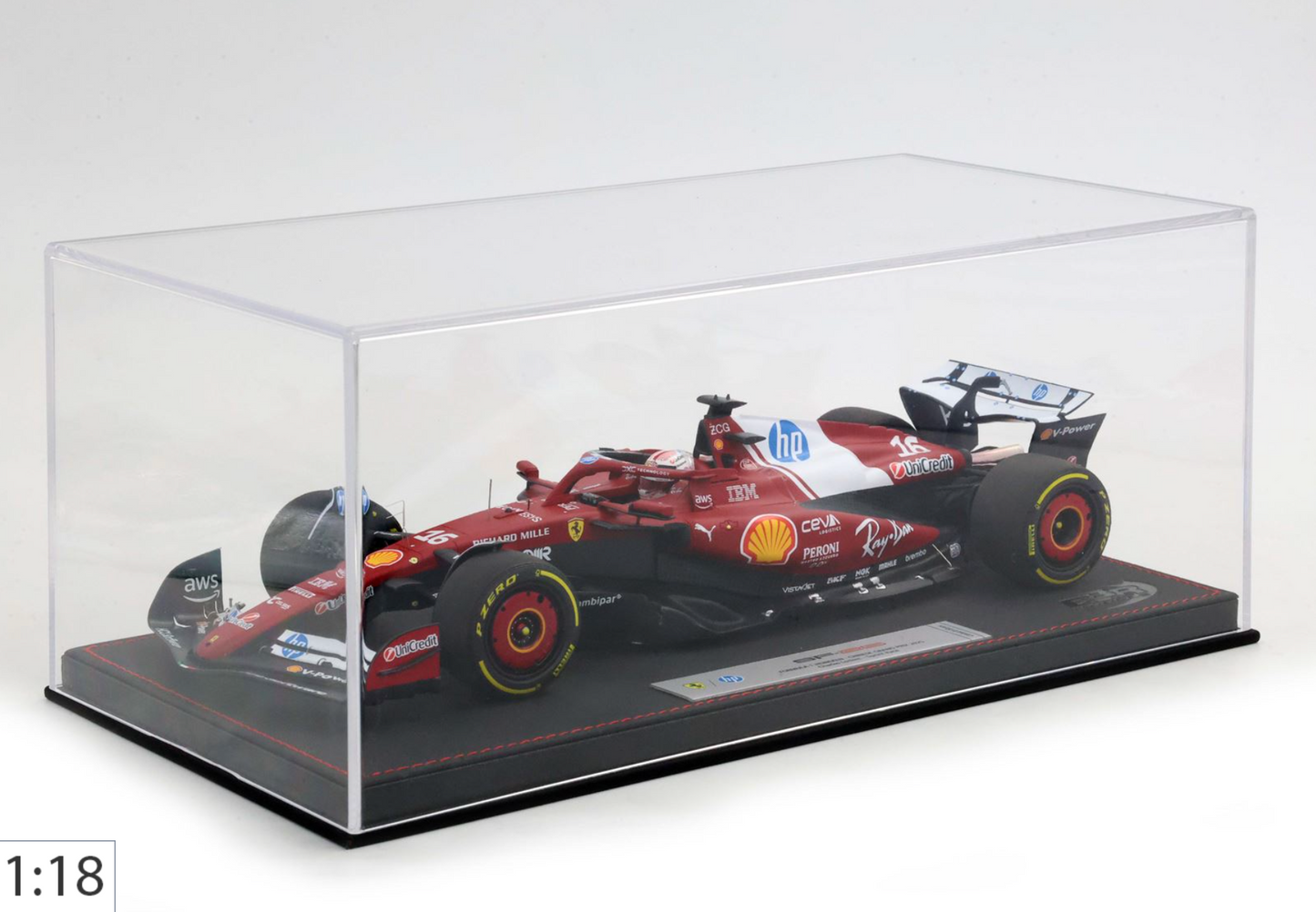 BBR 1:18 Ferrari SF25 China GP | Charles Leclerc (Luxury Pack)