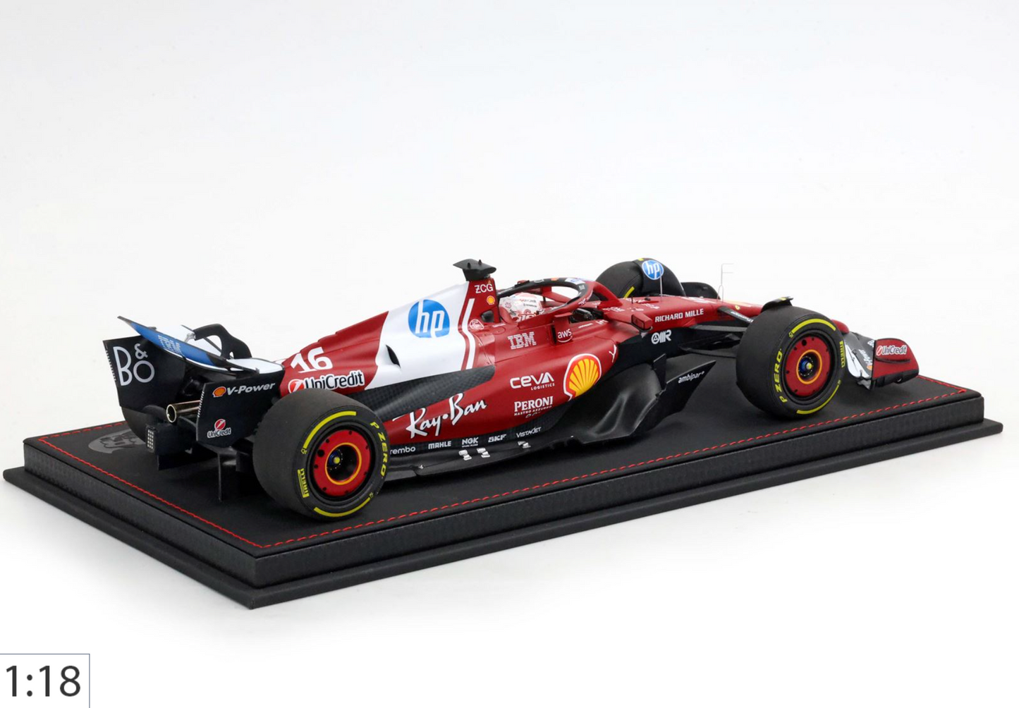 BBR 1:18 Ferrari SF25 China GP | Charles Leclerc (Luxury Pack)
