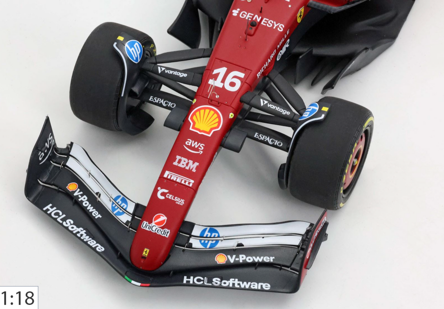 BBR 1:18 Ferrari SF25 China GP | Charles Leclerc (Luxury Pack)