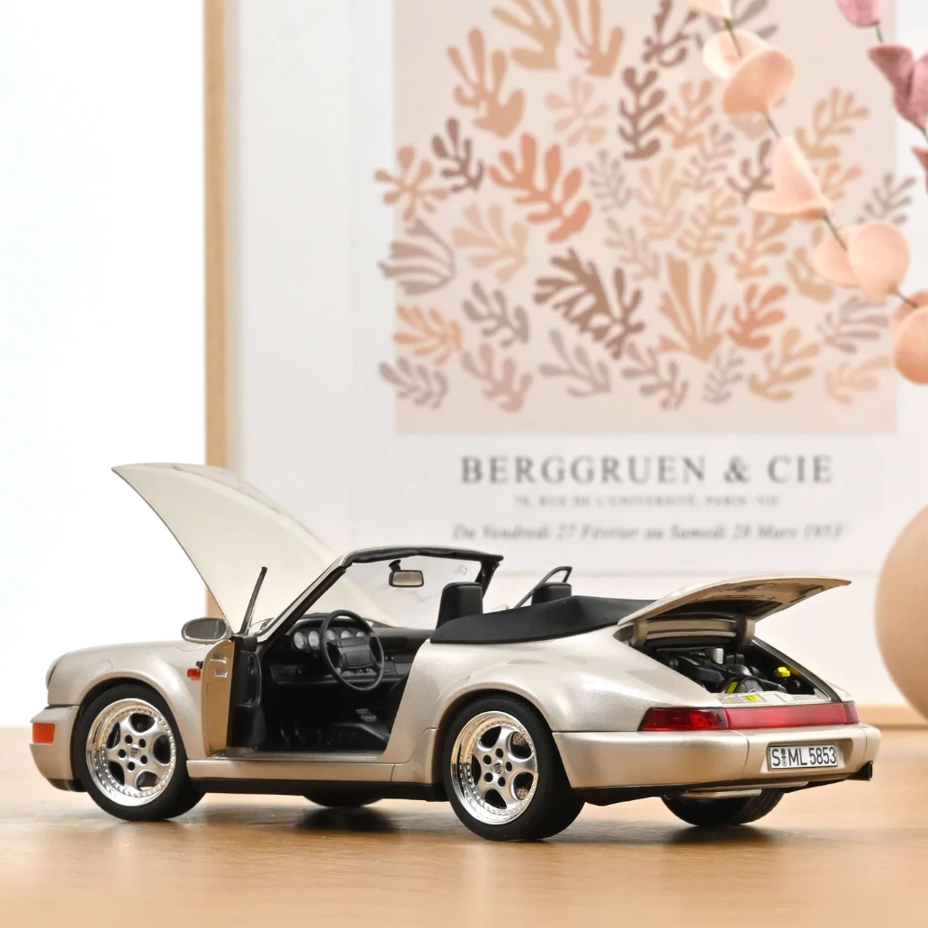 NOREV Porsche 911 Turbo Cabriolet 1992 Zermatt Silver | 1:18 - PRE ORDER (25.06.2026)