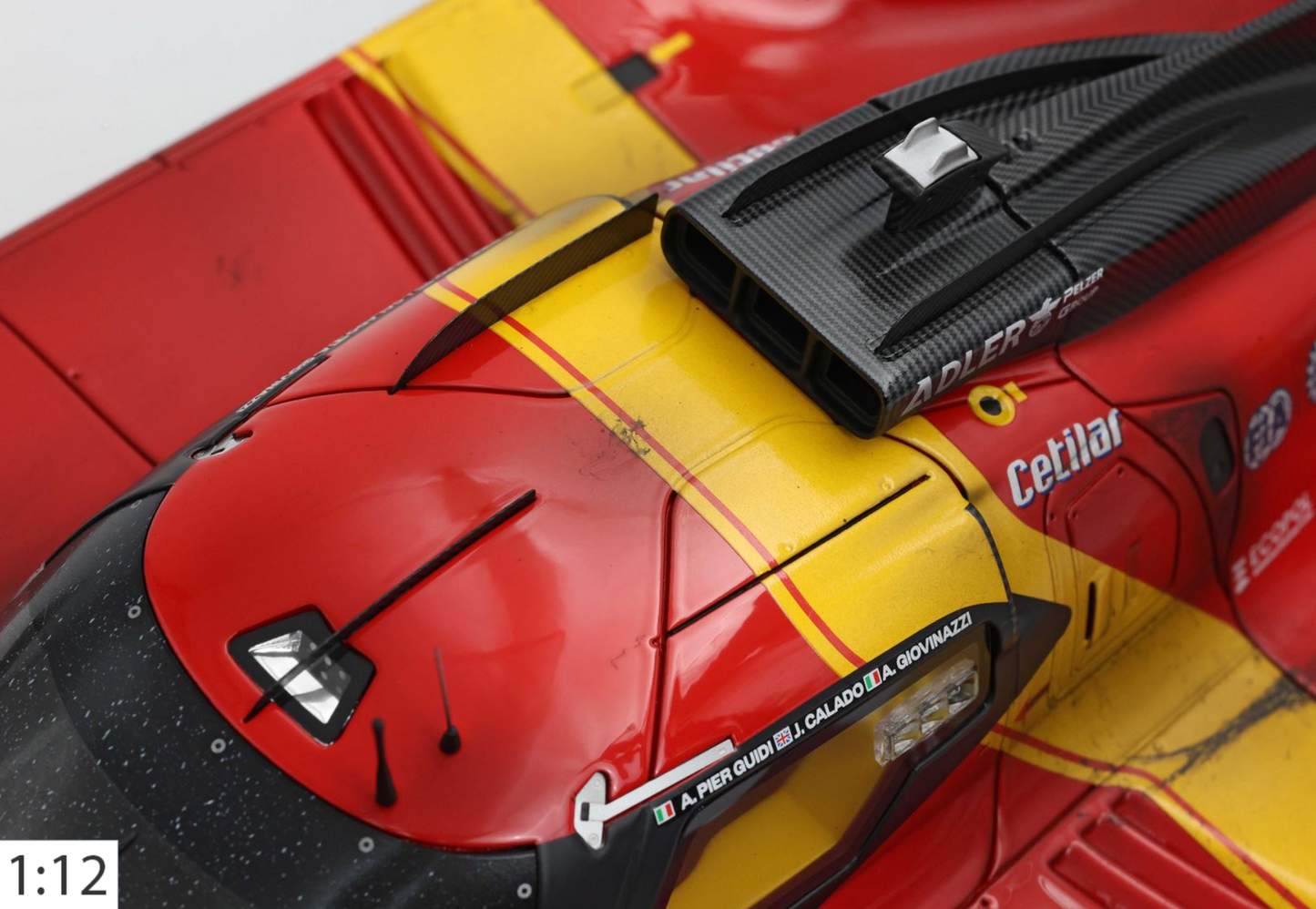 BBR 1:12 Ferrari 499P #51 - 24h Le Mans Winner 2023 con Usure | Pier Guidi/Calado/Giovinazzi