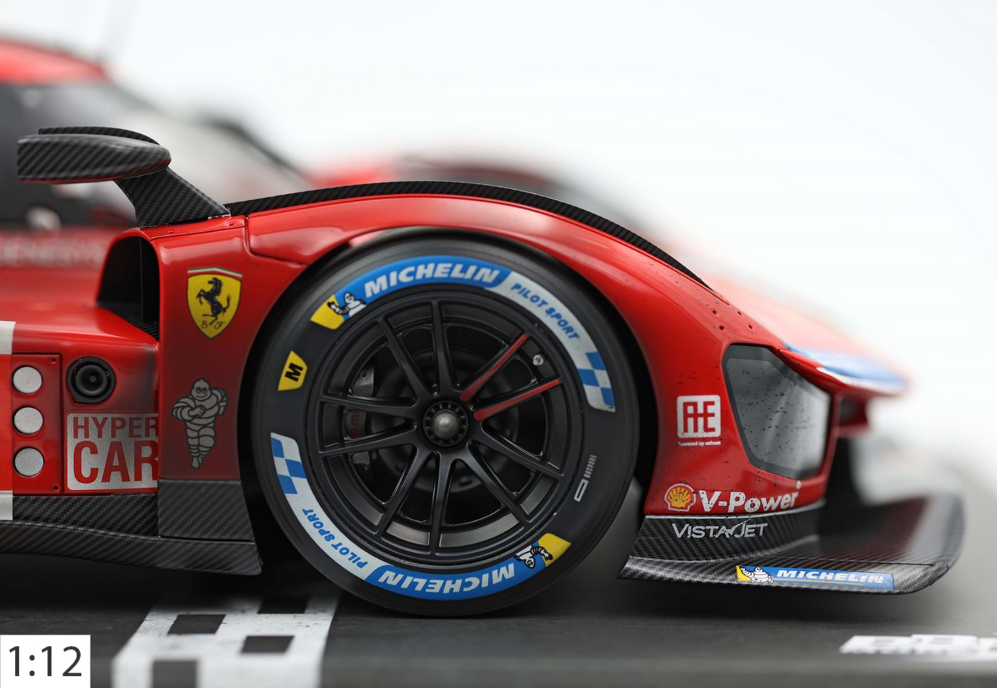 BBR 1:12 Ferrari 499P #51 - 24h Le Mans Winner 2023 con Usure | Pier Guidi/Calado/Giovinazzi