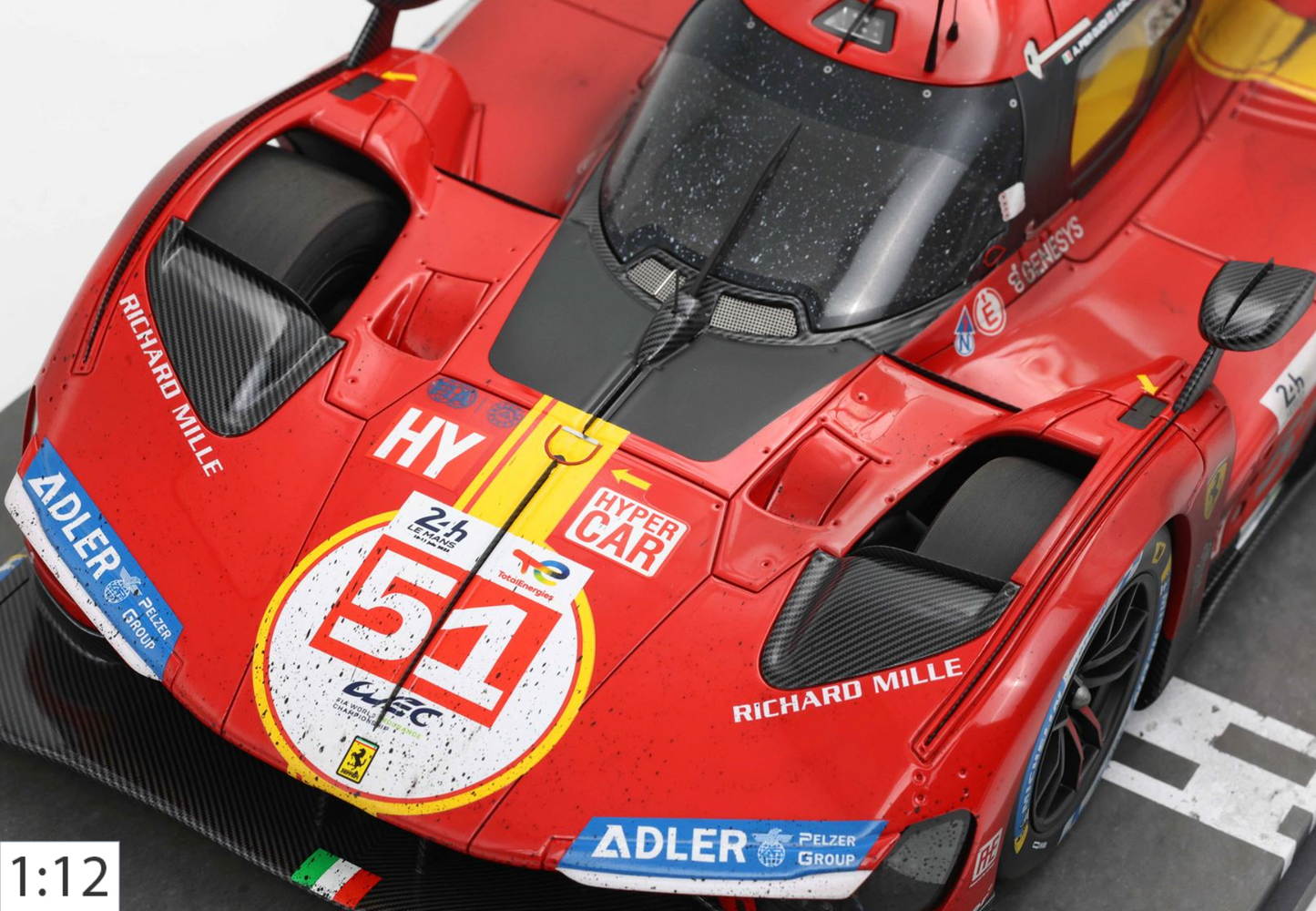 BBR 1:12 Ferrari 499P #51 - 24h Le Mans Winner 2023 con Usure | Pier Guidi/Calado/Giovinazzi