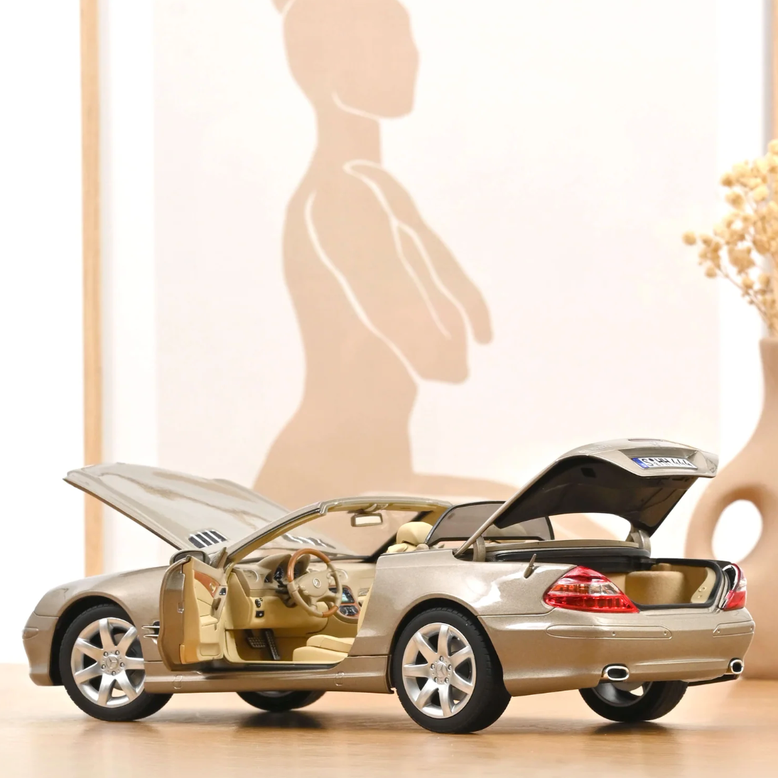 NOREV Mercedes-Benz SL 500 Travertine Beige 2003 | 1:18 - PRE ORDER (25.07.2026)
