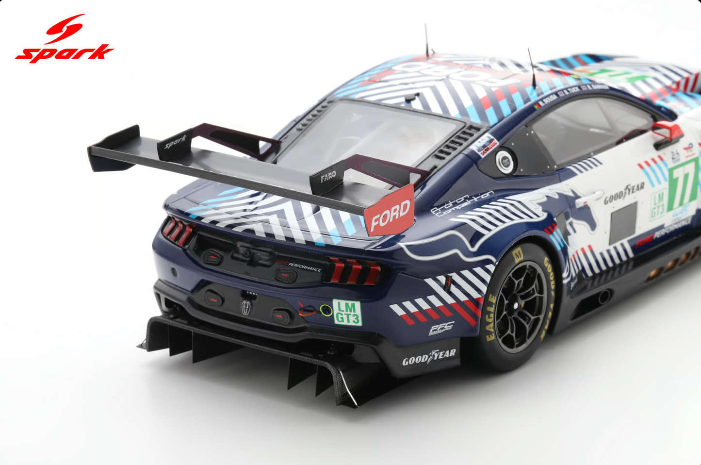 SPARK Ford Mustang LMGT3 #77 Proton Comp. 24h Le Mans 2025 Sousa-Tuck-Barker | 1:18