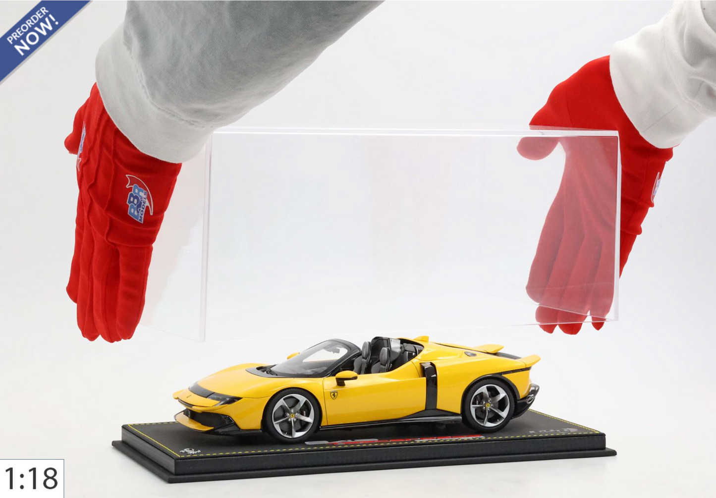 BBR 1:18 Ferrari 849 Testarossa Spider | Giallo Modena - PRE ORDER