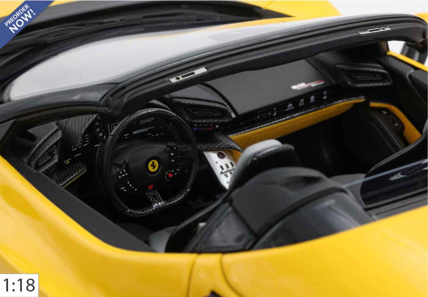 BBR 1:18 Ferrari 849 Testarossa Spider | Giallo Modena - PRE ORDER