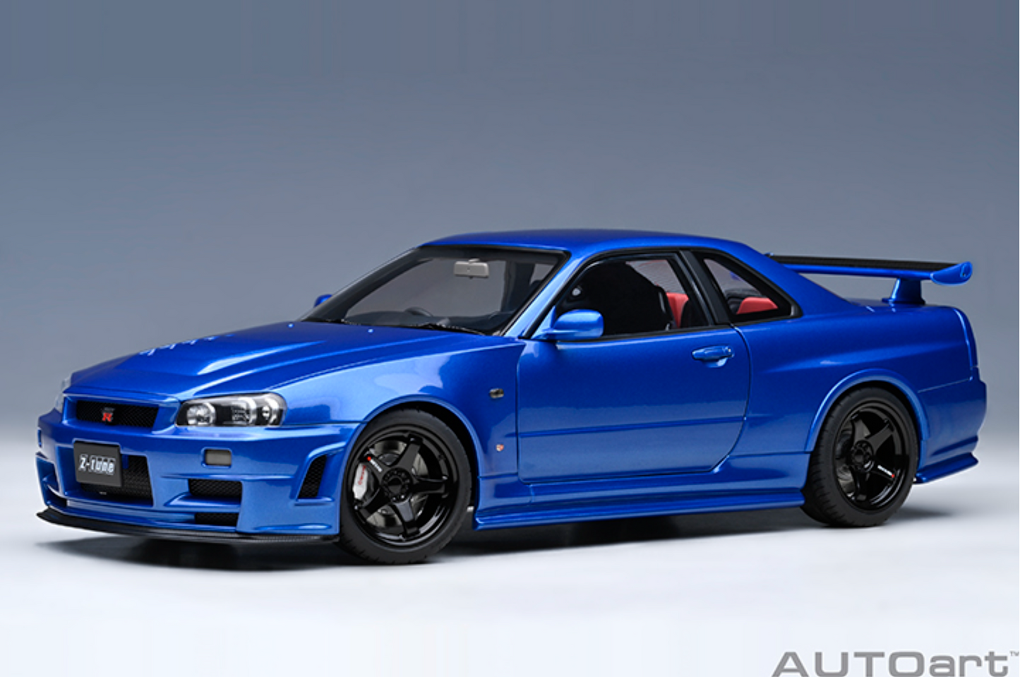 AUTOART Nissan Skyline GT-R (R34) Nismo Z Tune | Bayside Blue 1:18
