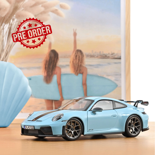 NOREV Porsche 911 GT3 w/ Weissach Pack Gulfblue | 1:18 - PRE ORDER
