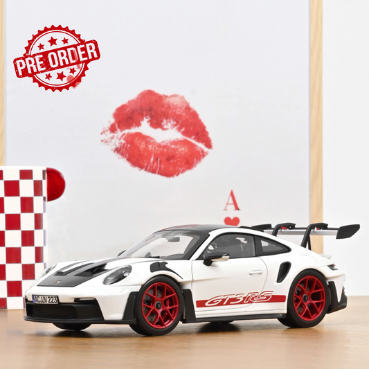 NOREV Porsche 911 GT3 RS w/ Weissach Red/White | 1:18 - PRE ORDER