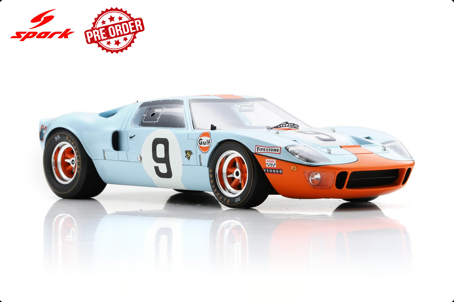 SPARK Ford GT40 #9 Winner 24h Le Mans 1968 Rodriguez/Bianchi | LIMITED EDITION 1:18 - PRE ORDER