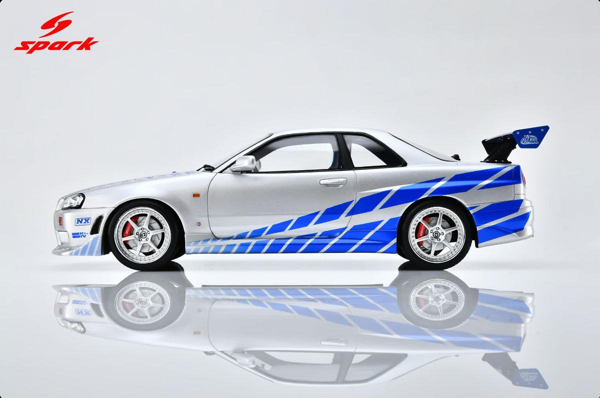 SPARK Nissan Skyline (R34) 2 Fast & 2 Furious | Brian O'conner 1:18 - PRE ORDER