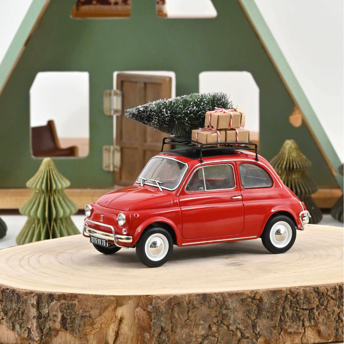 NOREV Fiat 500 L 1968 Red Christmas | 1:18 Limited Edition - PRE ORDER
