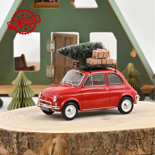 NOREV Fiat 500 L 1968 Red Christmas | 1:18 Limited Edition - PRE ORDER