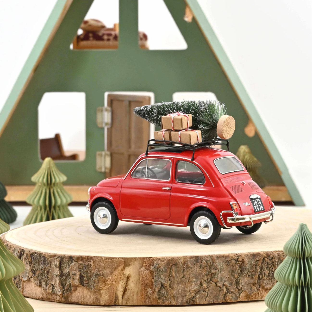 NOREV Fiat 500 L 1968 Red Christmas | 1:18 Limited Edition - PRE ORDER