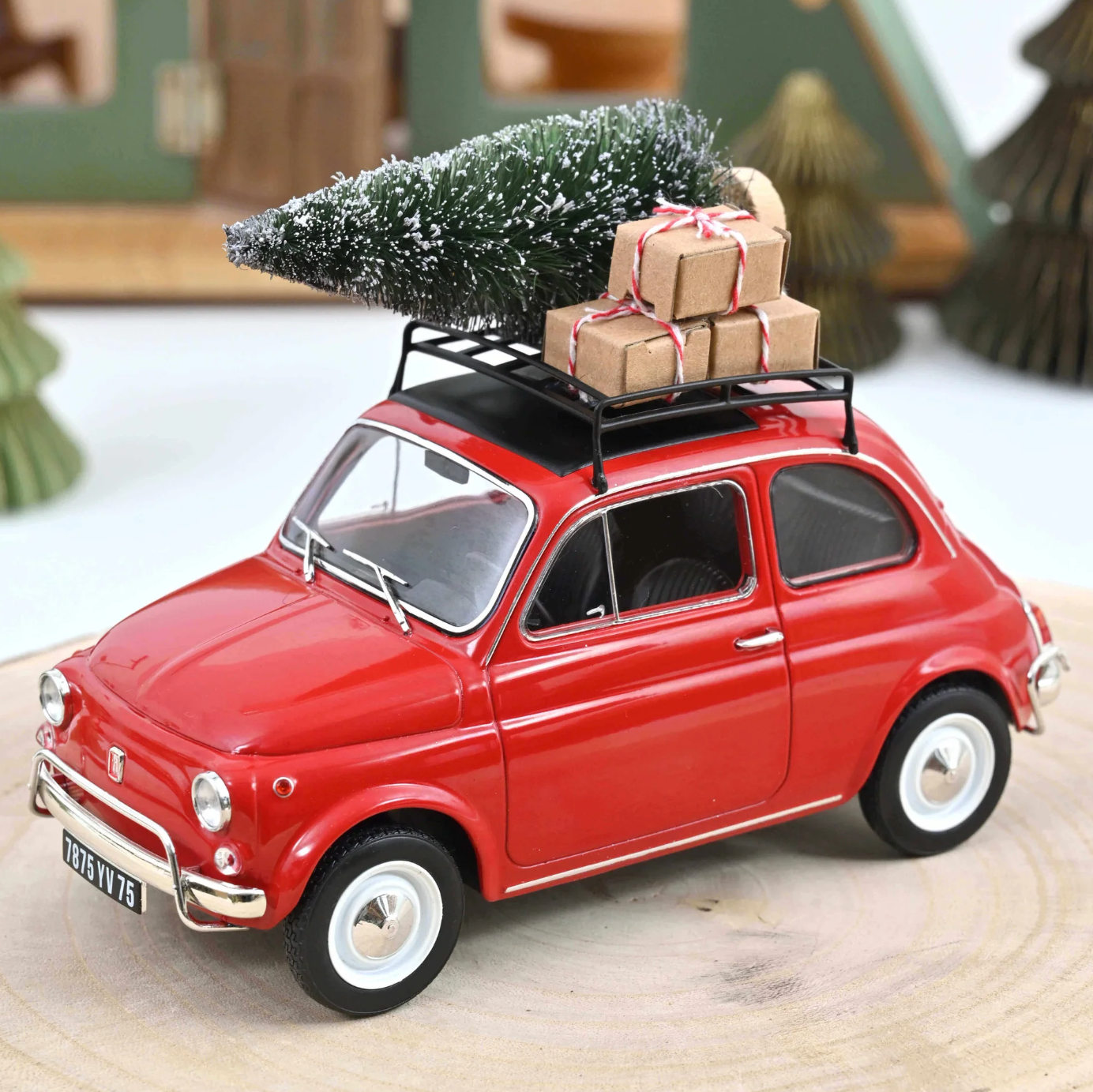 NOREV Fiat 500 L 1968 Red Christmas | 1:18 Limited Edition - PRE ORDER