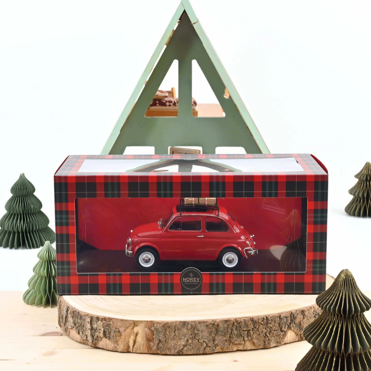 NOREV Fiat 500 L 1968 Red Christmas | 1:18 Limited Edition - PRE ORDER