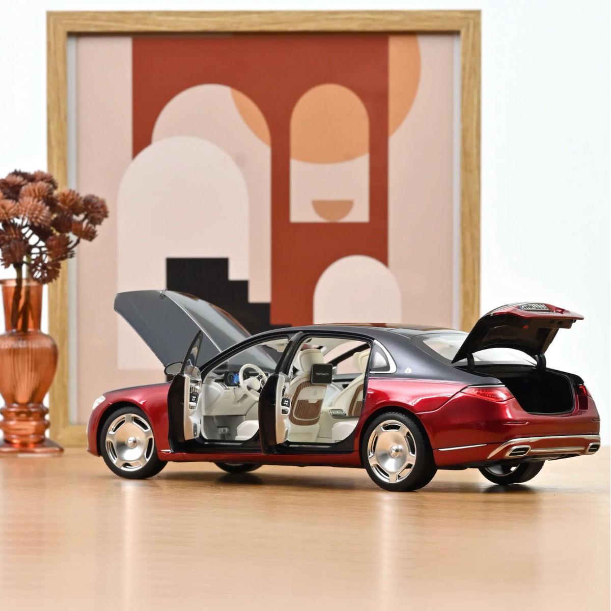 NOREV Mercedes-Maybach S 680 4MATIC 2021 Nautical Blue/Patagonia Red | 1:18 - PRE ORDER