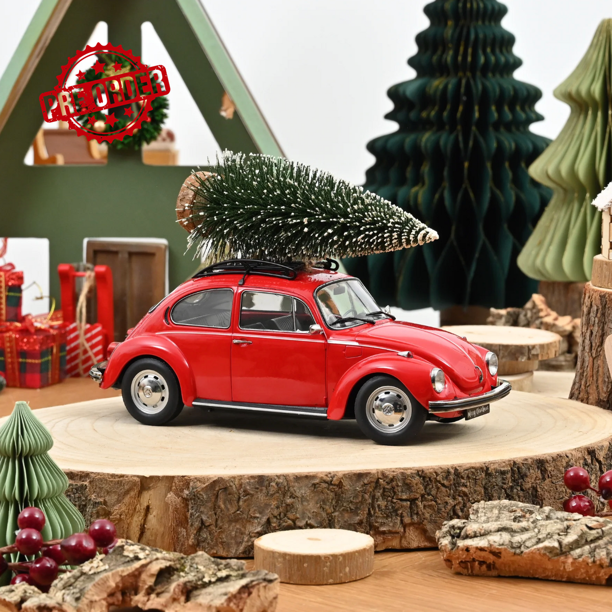 NOREV VW 1303 Beetle 1973 Red Christmas | 1:18 Limited Edition - PRE ORDER