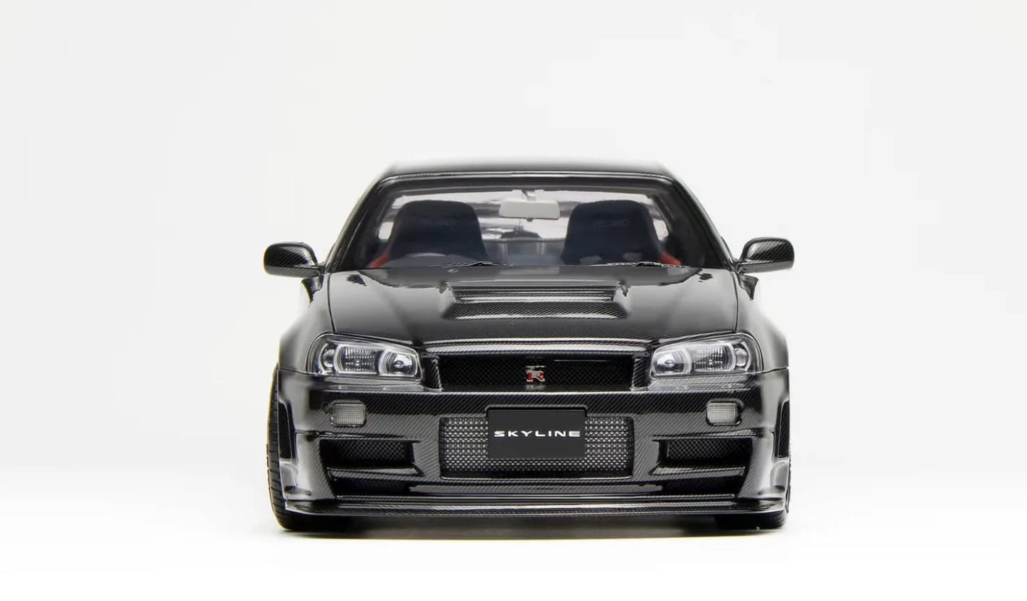 MOTORHELIX Nissan GT-R (R34) Full Carbon Body 1999 | 1:18 - PRE ORDER