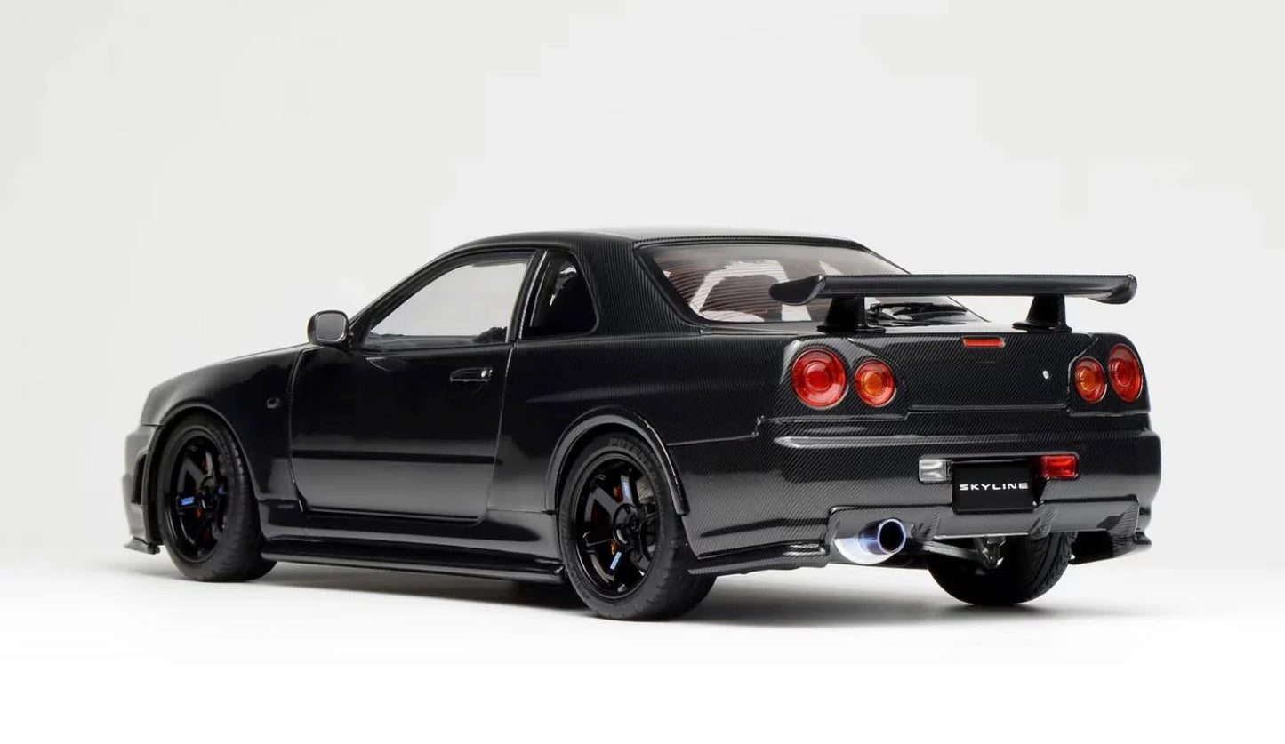 MOTORHELIX Nissan GT-R (R34) Full Carbon Body 1999 | 1:18 - PRE ORDER
