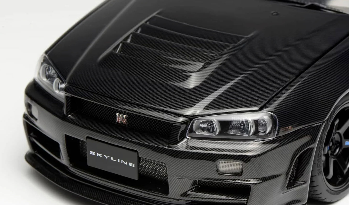 MOTORHELIX Nissan GT-R (R34) Full Carbon Body 1999 | 1:18 - PRE ORDER