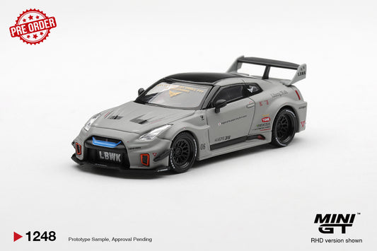 MINI GT Nissan Skyline (R35) Liberty Walk GT 35GT-RR Ver.1 Matt Grey | 1248 - PRE ORDER