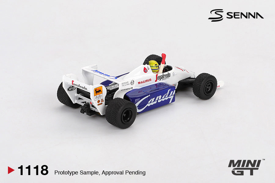 MINI GT Toleman TG184 #19 Ayrton Senna 1984 Monaco GP (2nd Place) | 1118