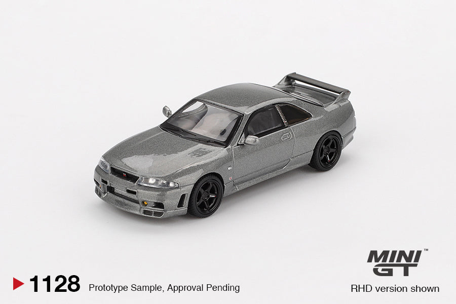 MINI GT Nissan Skyline R33 GT-R Dark Metal Gray (NISMO BCNR33 CRS Version) | 1128