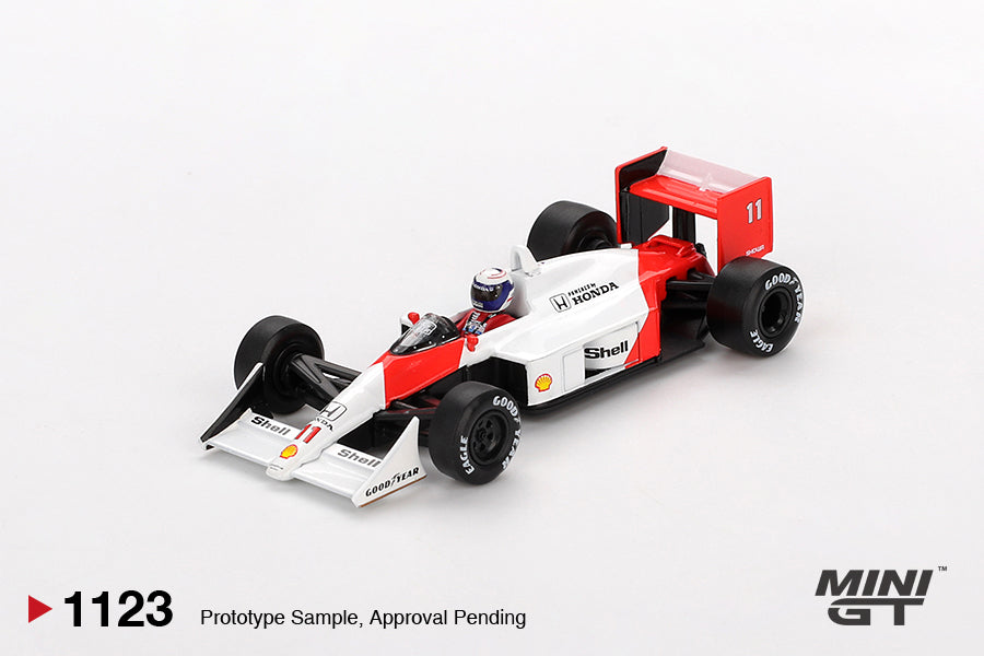 MINI GT McLaren MP4/4 #11 Alain Prost 1988 Japanese GP 2nd Place | 1123
