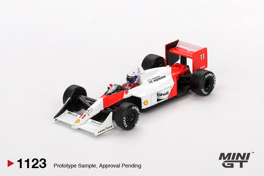 MINI GT McLaren MP4/4 #11 Alain Prost 1988 Japanese GP 2nd Place | 1123