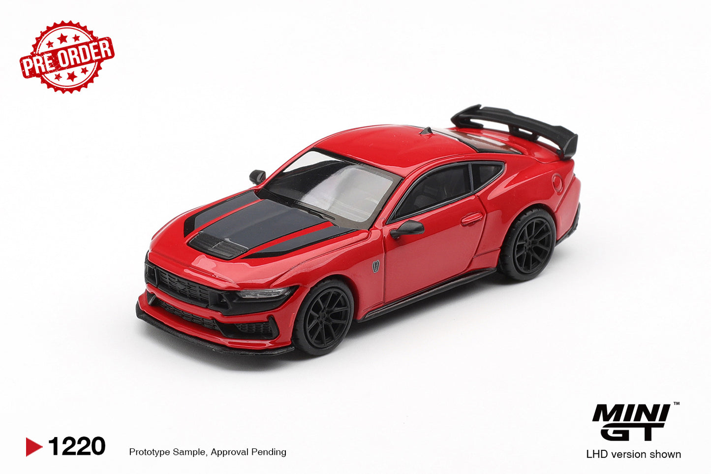 MINI GT Ford Mustang Dark Horse Race Red | 1220 - PRE ORDER