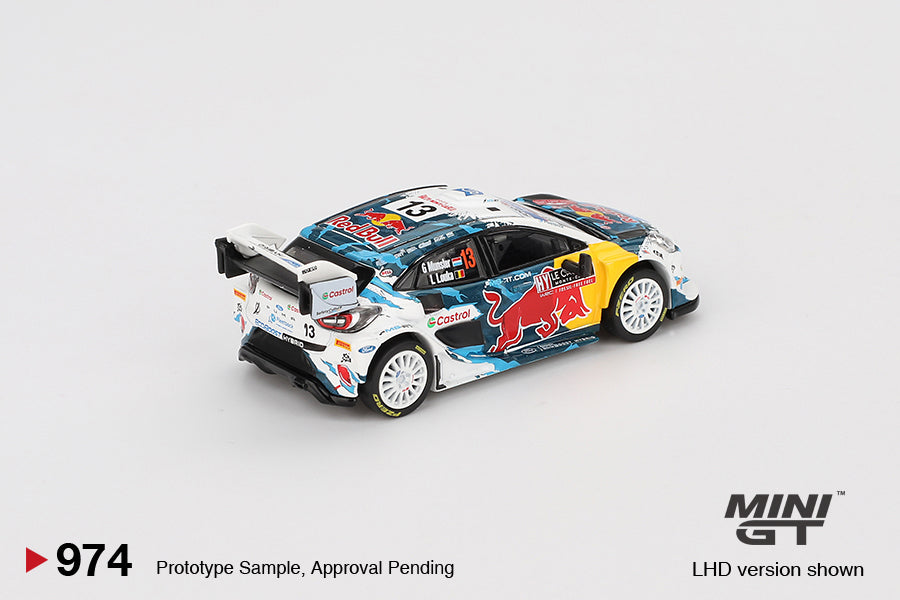 MINI GT Ford Puma Rally #13 M-Sport Ford WRT 2024 Rally Monte Carlo | 974