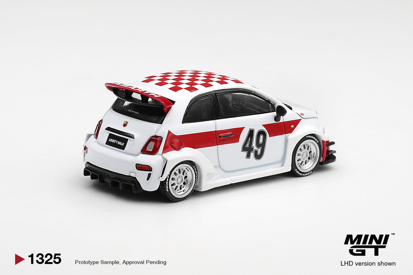 MINI GT Abarth 595 LB-Works x Abas Works 1000 TC Tribute | 1325 - PRE ORDER