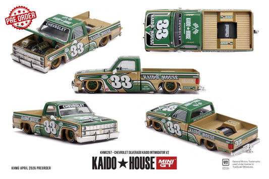 MINI GT Chevrolet Silverado KAIDO Intimidator V2 | KHMG267 Kaido House - PRE ORDER