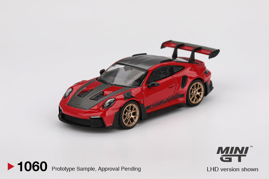 MINI GT Porsche 911 (992) GT3 RS Weissach Pack Guards Red | 1060