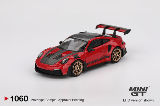 MINI GT Porsche 911 (992) GT3 RS Weissach Pack Guards Red | 1060