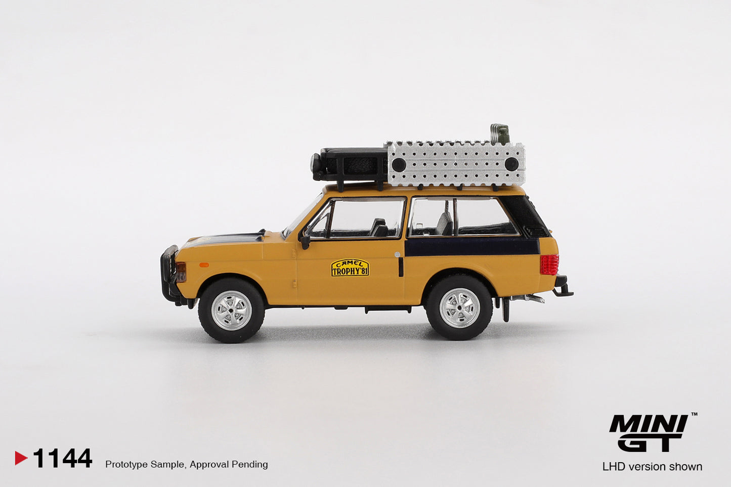 MINI GT Range Rover 1981 Camel Trophy Sumatra C.Swoboda & K.Mentel Winner | 1144 - PRE ORDER