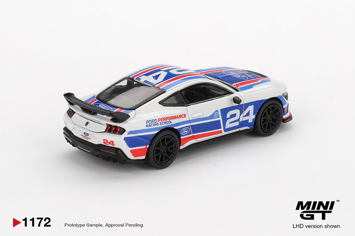 MINI GT Ford Mustang Dark Horse #24 Ford Performance Racing School | 1172