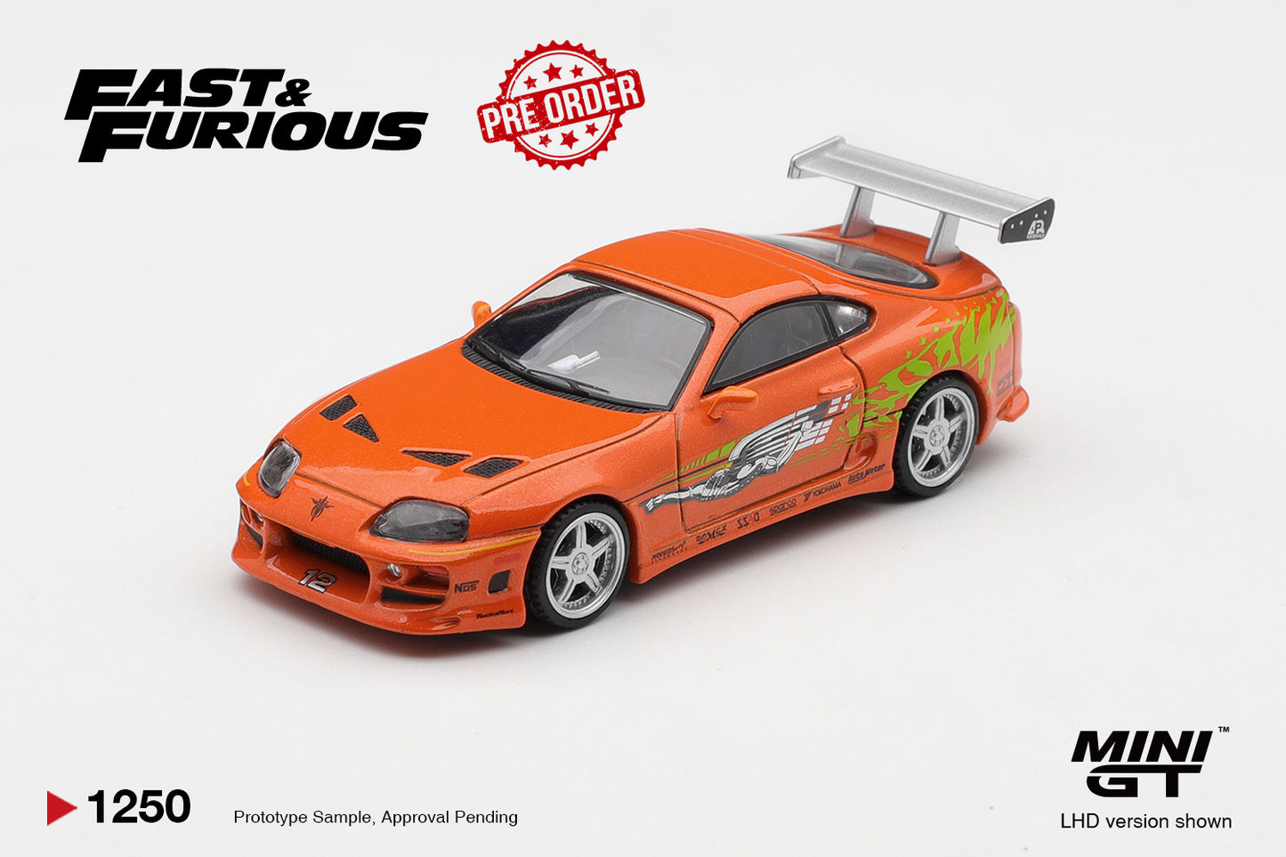 MINI GT Toyota Supra BOMEX Brian O'Conner | Fast & Furious 1250 - PRE ORDER