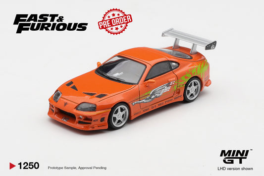 MINI GT Toyota Supra BOMEX Brian O'Conner | Fast & Furious 1250 - PRE ORDER